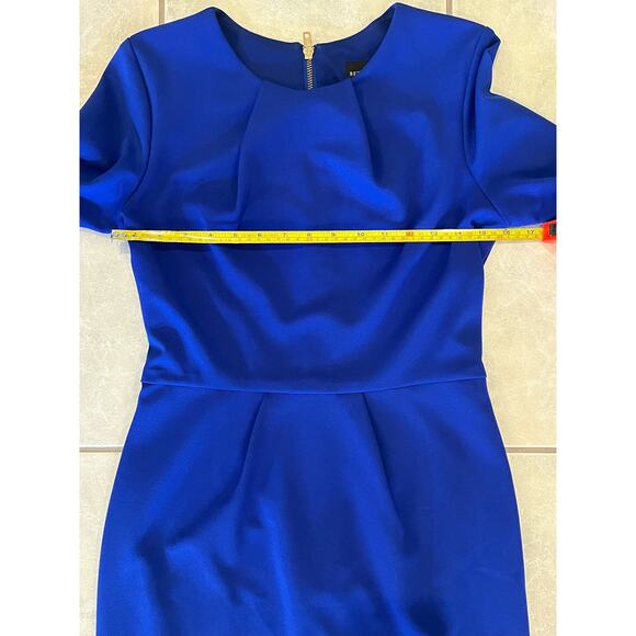Betsy & Adam Women's Royal Blue Bell Sleeve Cocktail Party Sheath Dress Size 6 - Picture 6 of 7